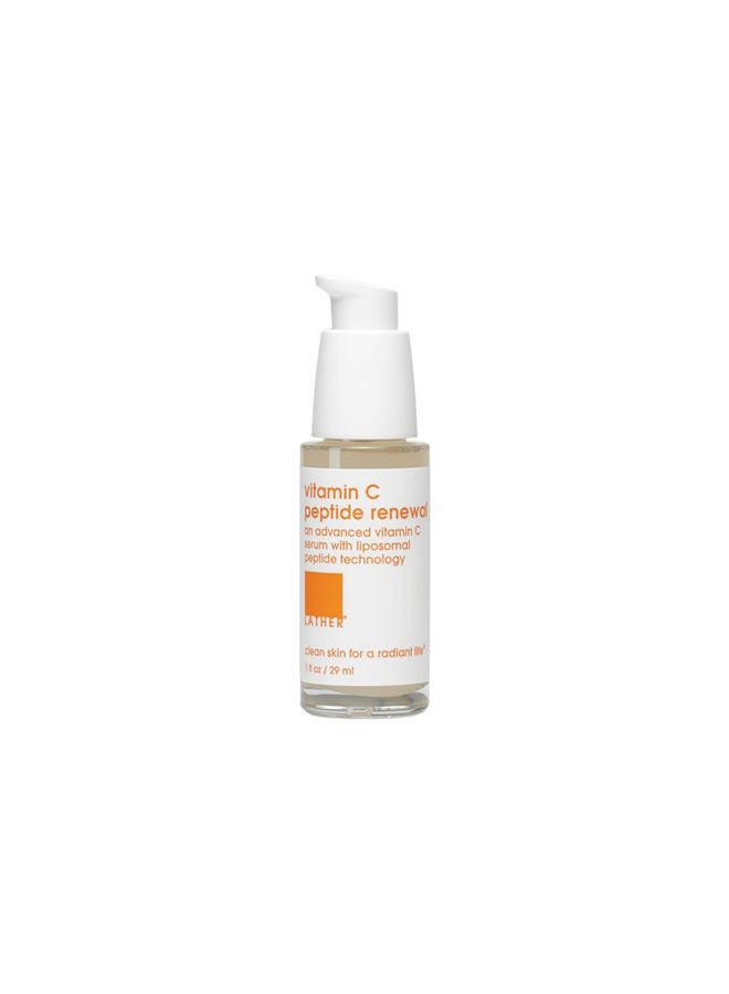 LATHER Vitamin C Peptide Renewal, 1 Ounce Pump Bottle - Image 1